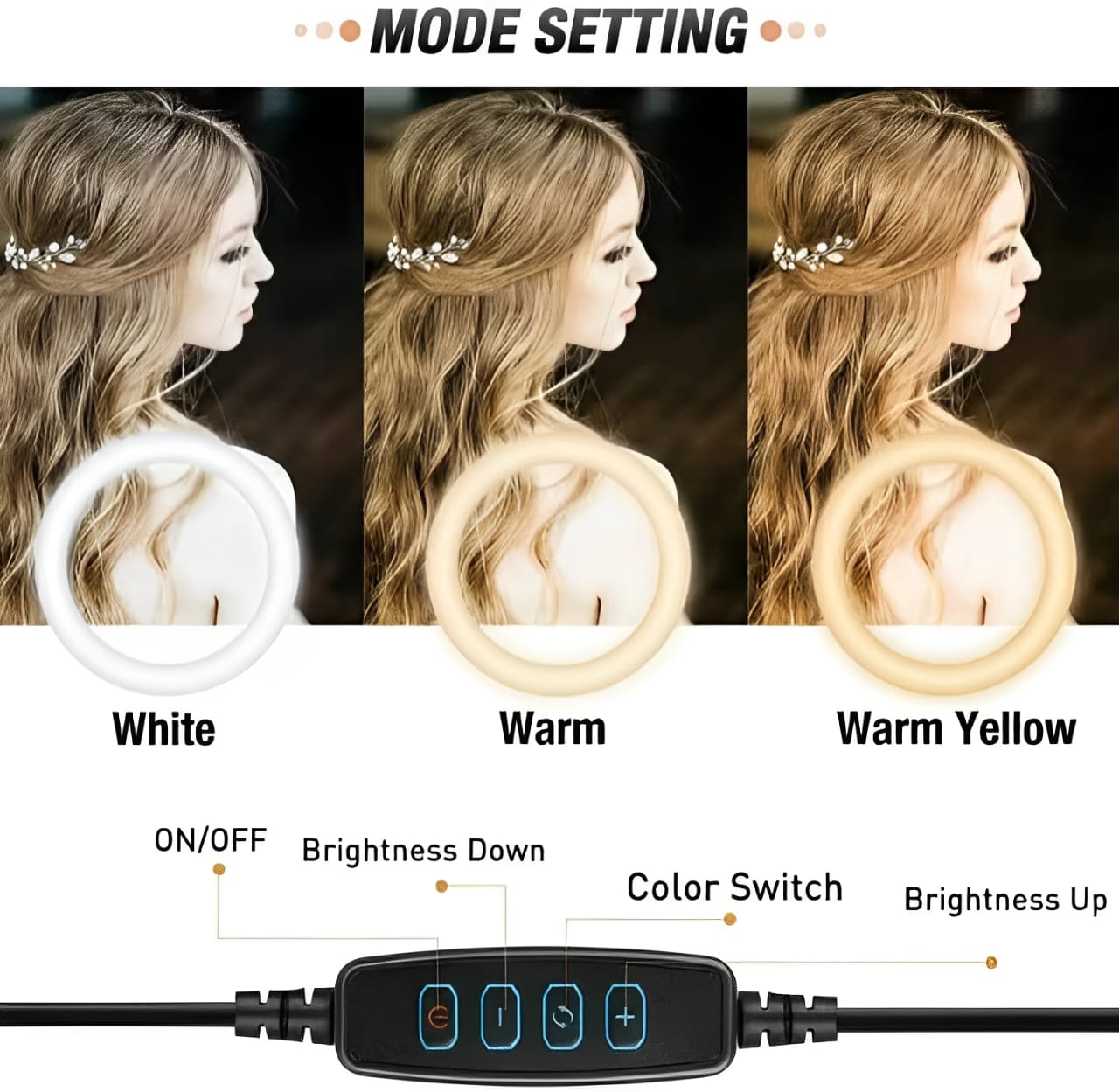 LED Ring Light with Mobile Holder