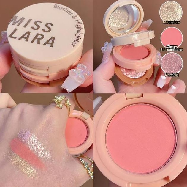 Miss Lara 3-in-1 Blush Palette – Highlighter, Contour & Blush in One