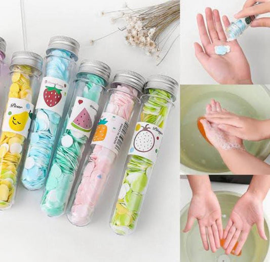 100 PCS Disposable Flower Paper Soap