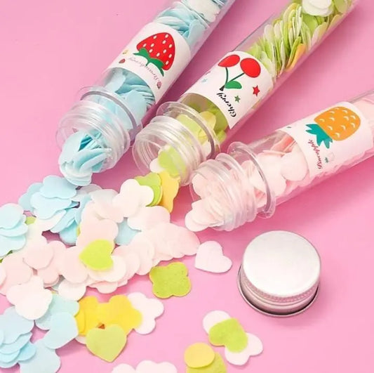 100 PCS Disposable Flower Paper Soap