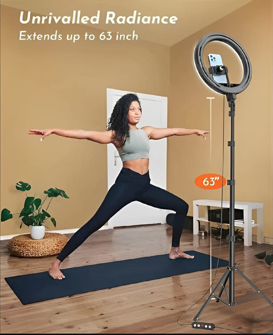 LED Ring Light with Mobile Holder